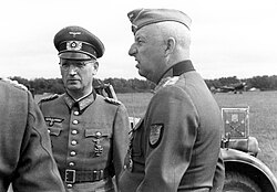 Hans Speidel durante la Segunda Guerra Mundial