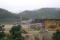 Construcción de la estatua