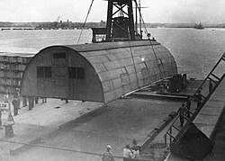 Montaje de cabaña Quonset en Japón