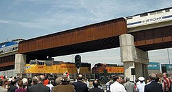 Detalle de vías ferroviarias en Redondo Junction