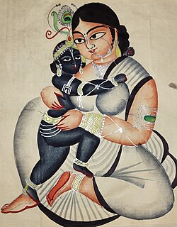 Yashoda y Krishna