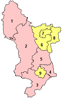 Detalle de la organización territorial