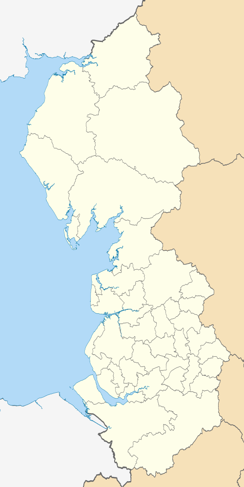 Ubicación en el Noroeste de Inglaterra