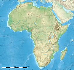 Ubicación de Dakar en África