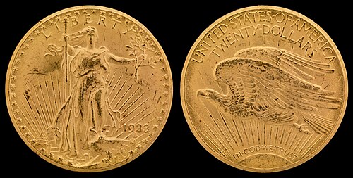 Imagen ilustrativa de Moneda de Oro Doble Águila de Saint-Gaudens