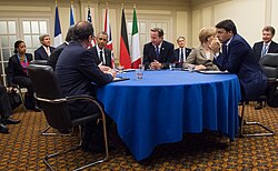 Reunión de líderes europeos