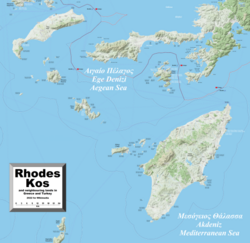 Mapa municipal de Kos