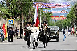 Unidades militares rusas y osetias