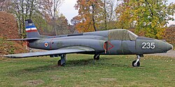 Soko J-21 Jastreb en exhibición