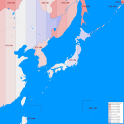 Mapa de discrepancias horarias