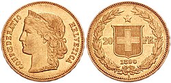 Colección de monedas Vreneli