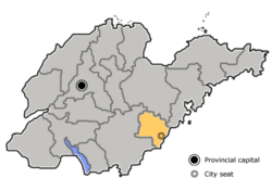 Ubicación de Rizhao
