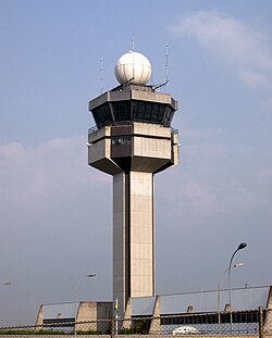 Torre de control de aeropuerto