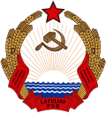 Símbolos de la era soviética en Letonia