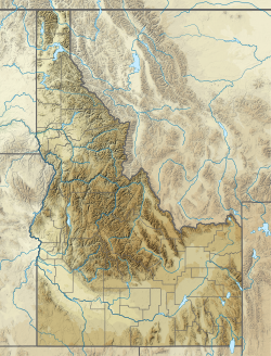Ubicación de la Base Aérea de Mountain Home AFB en Idaho