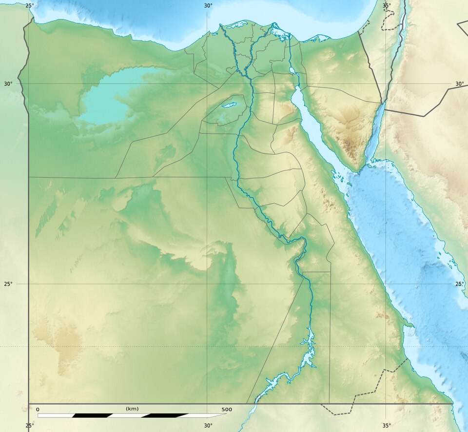 Ubicación de Symon Semeonis en Egipto