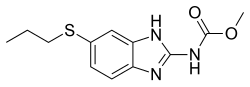 Estructura química de un anthelmíntico