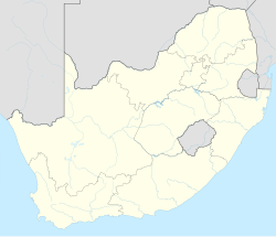Mapa de ubicación de Melmoth en Sudáfrica