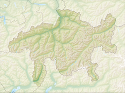 Ubicación de Jenins en el Cantón de los Grisones