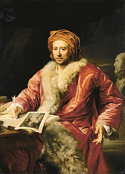 Obra de arte clásica de Anton von Maron