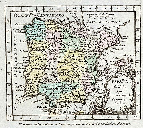 Mapa histórico de España