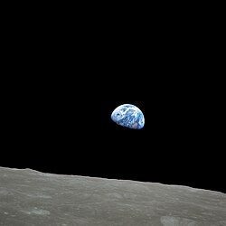 Versión en blanco y negro de Earthrise
