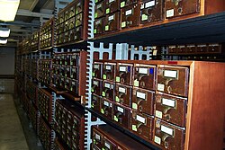 El catálogo de fichas de la Biblioteca del Congreso
