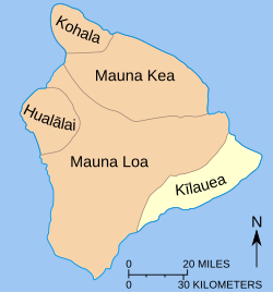 Esquema geológico del Kīlauea