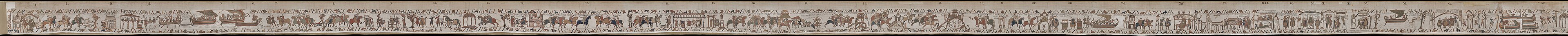 Primera mitad del Tapiz de Bayeux
