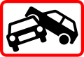 Señal de accidente ocurrido en Dinamarca