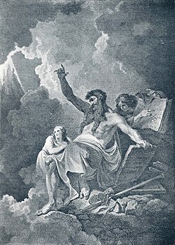 Representación artística de Moisés