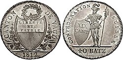 Detalle de moneda Batzen