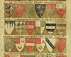 Manuscrito heráldico antiguo