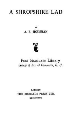 Imagen ilustrativa de A Shropshire Lad: El Legado Poético de A.E. Housman