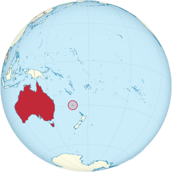 Ubicación de la Isla Norfolk