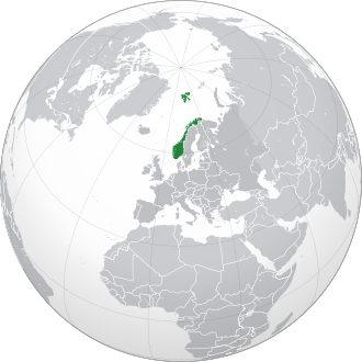 Mapa de Noruega