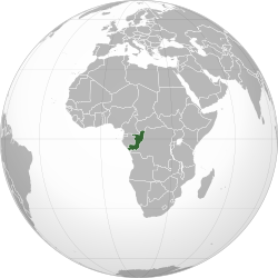 Mapa de la República del Congo